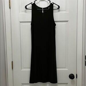 Anne Klein Dark Green Stretchy Sheath Sleeveless Mini Dress - Size 4